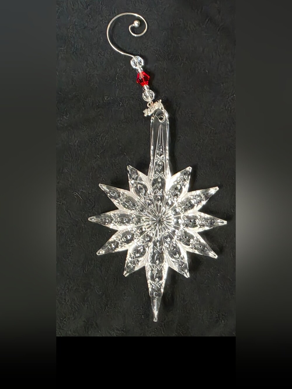 Waterford Crystal 2013 Annual Snowstar Ornament With Tag And Hanger